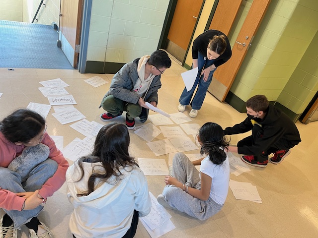 G7 Students in Mrs. Goyette/Couillard's Room Review Vocab