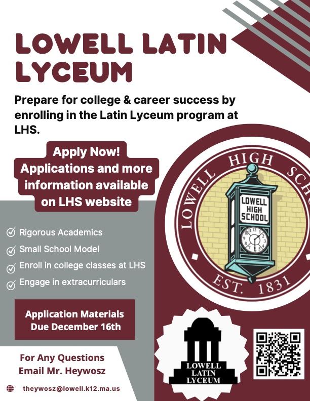  Latin Lyceum program at LHS: Applications Due 12/16