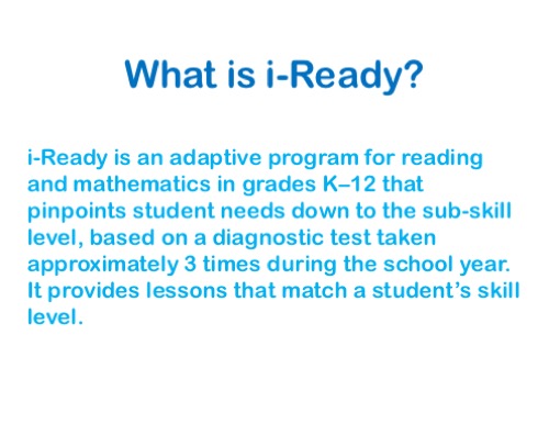 What is i-Ready?
